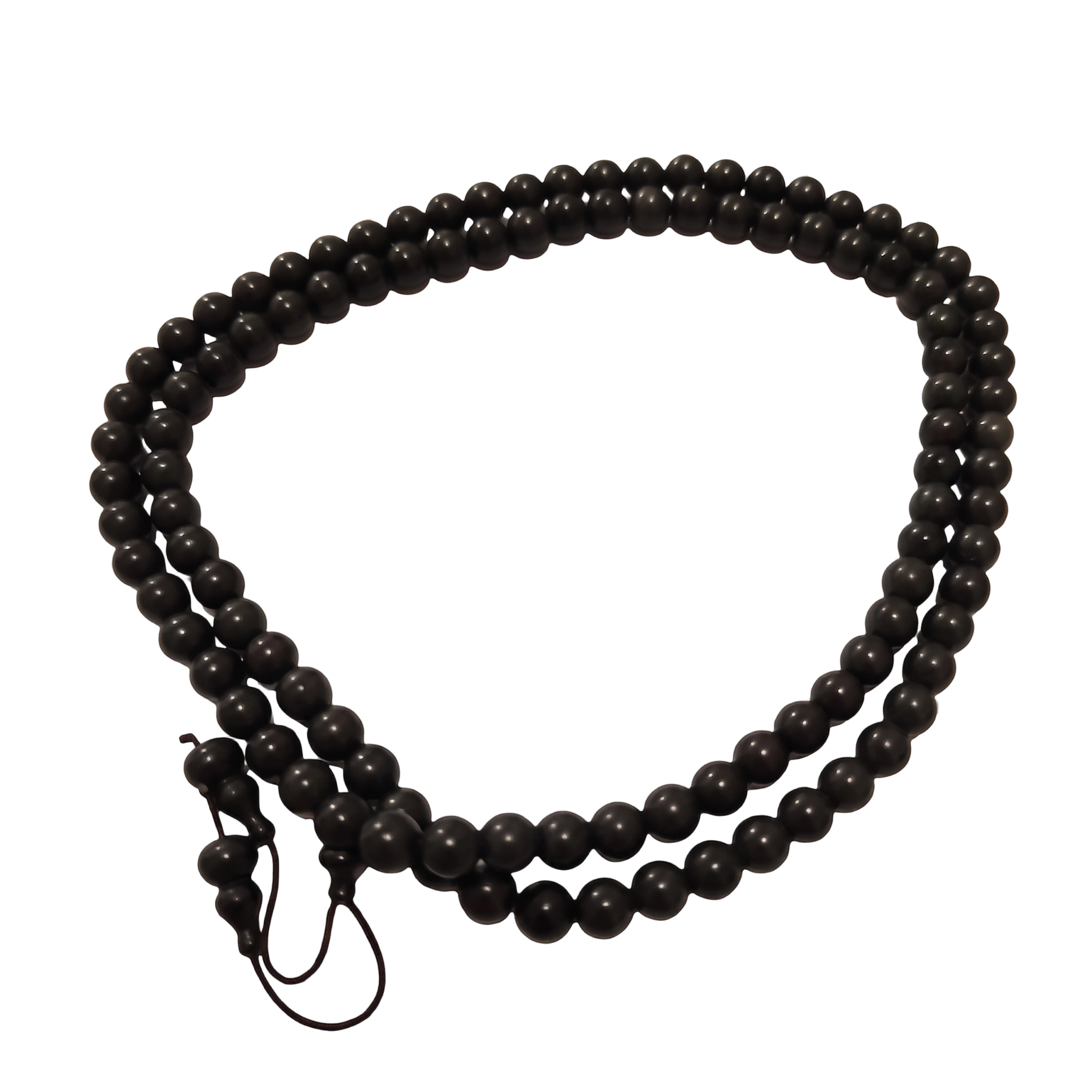 Natural Meteorite Prayer Beads Necklace